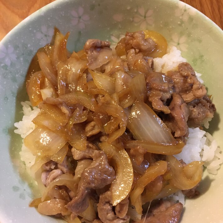 簡単豚丼！！